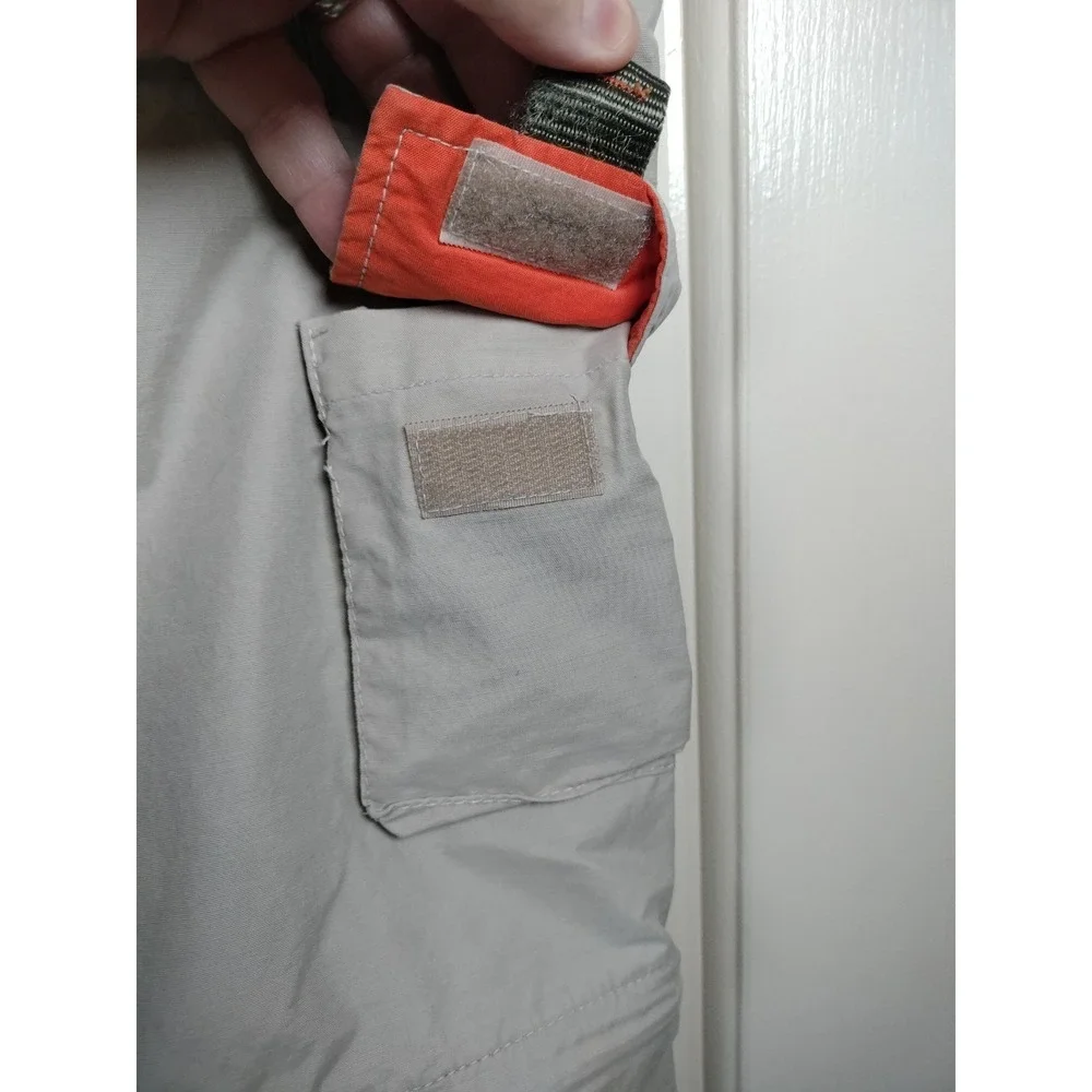 Route 66 Convertible Cargo Pants Men 36x32(31) Khaki Beige Hiking Work STAINS